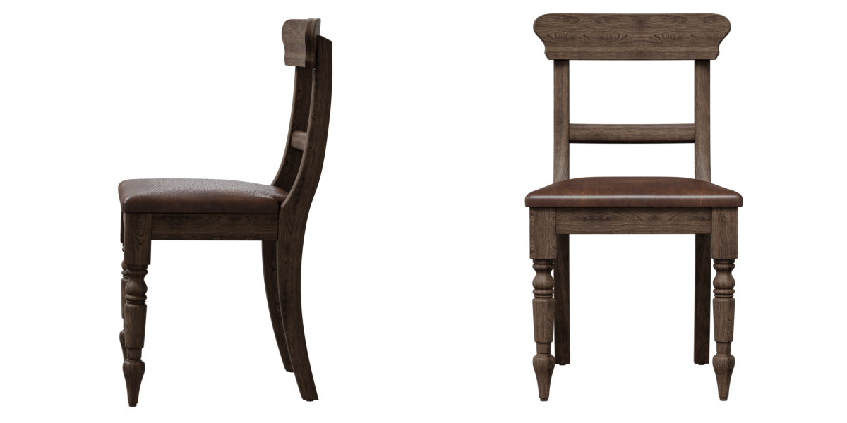 chair Restoration Hardware 19Th C. English Schoolhouse Leather Side Chair