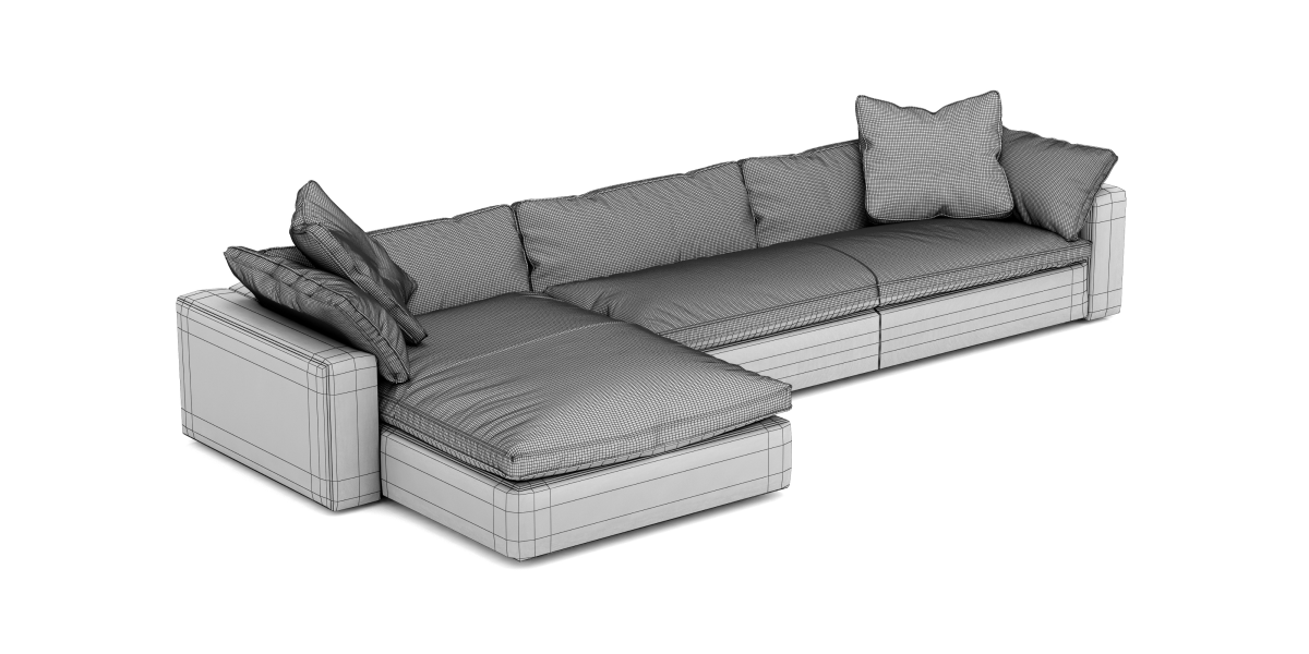 sofa Restoration Hardware Cloud Leather Chaise Sectional sofa