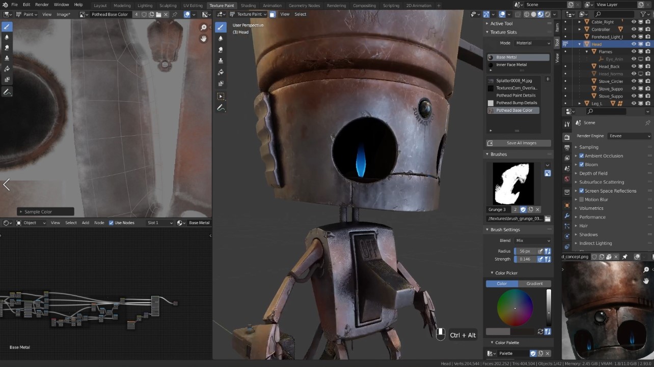 Pothead A Blender Hard Surface Character Creation Course Blender Market