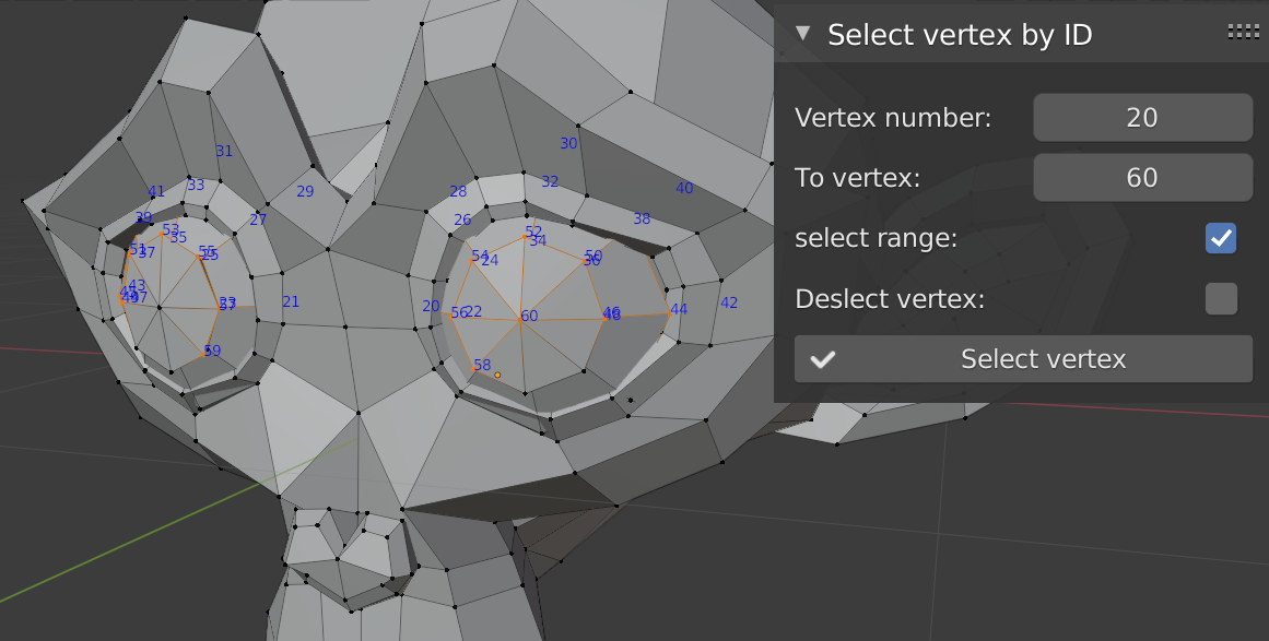 Select vertex by index Blender Market
