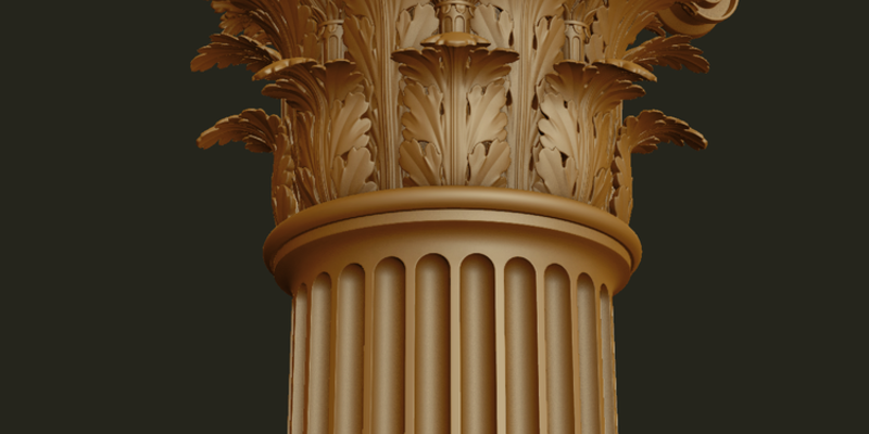 Corinthian order; COLUMN - Blender Market