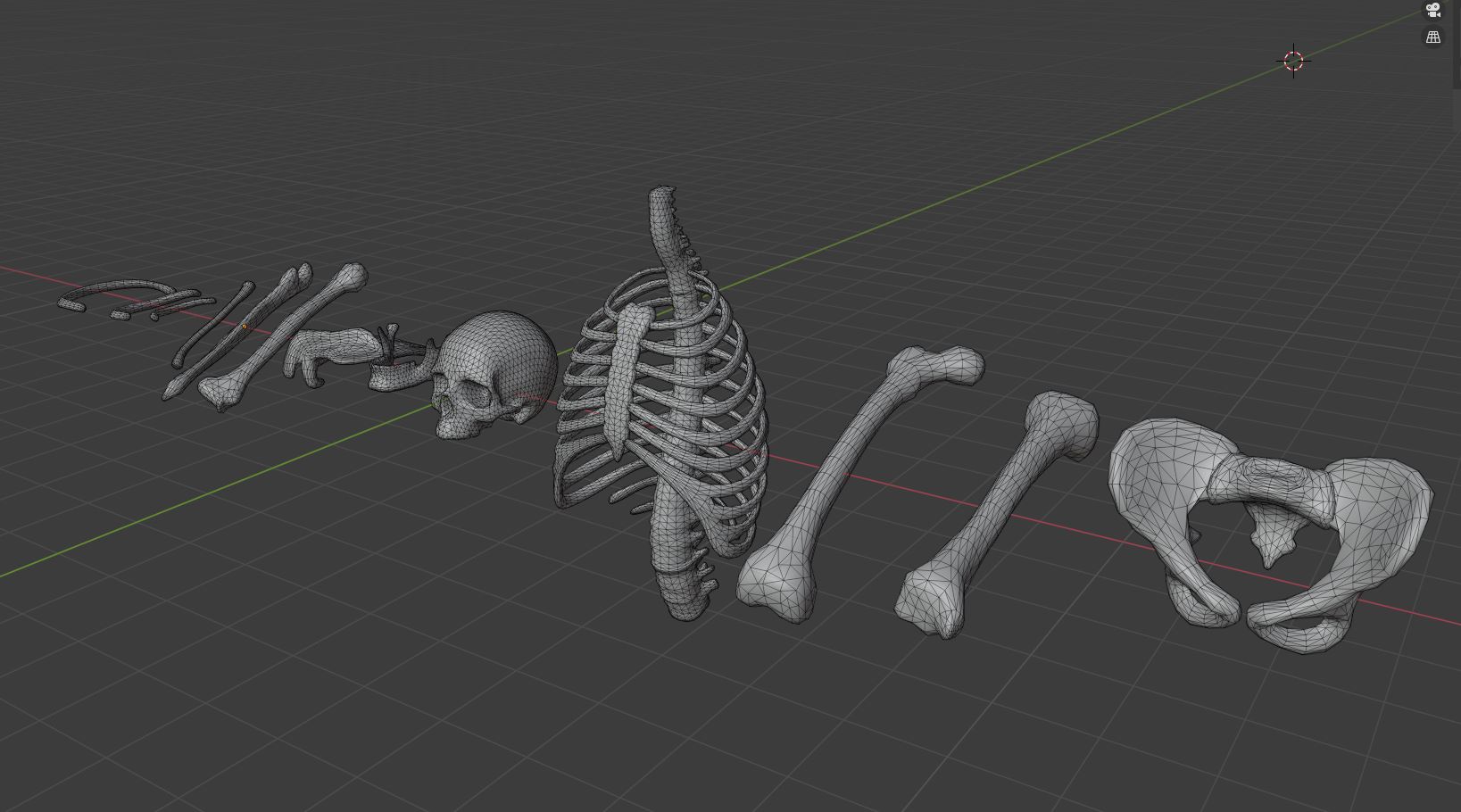 Human Bone Assets - Blender Market