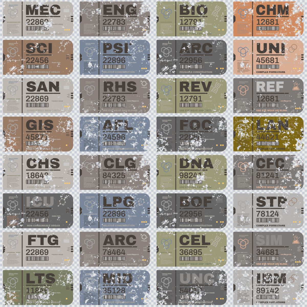 TAGS Decals - Decal Machine & KitOps - Blender Market
