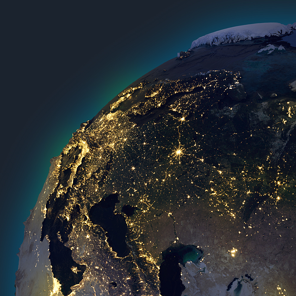 Sculpted 3D earth Blender Market