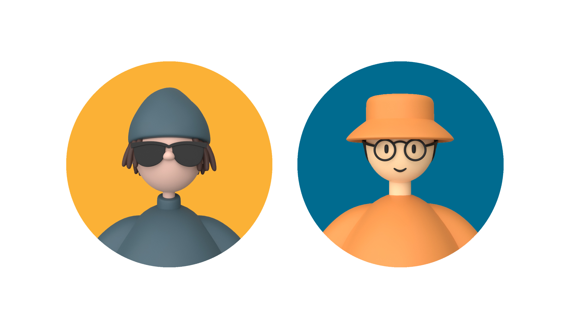 Characters avatar icon 1 - Blender Market