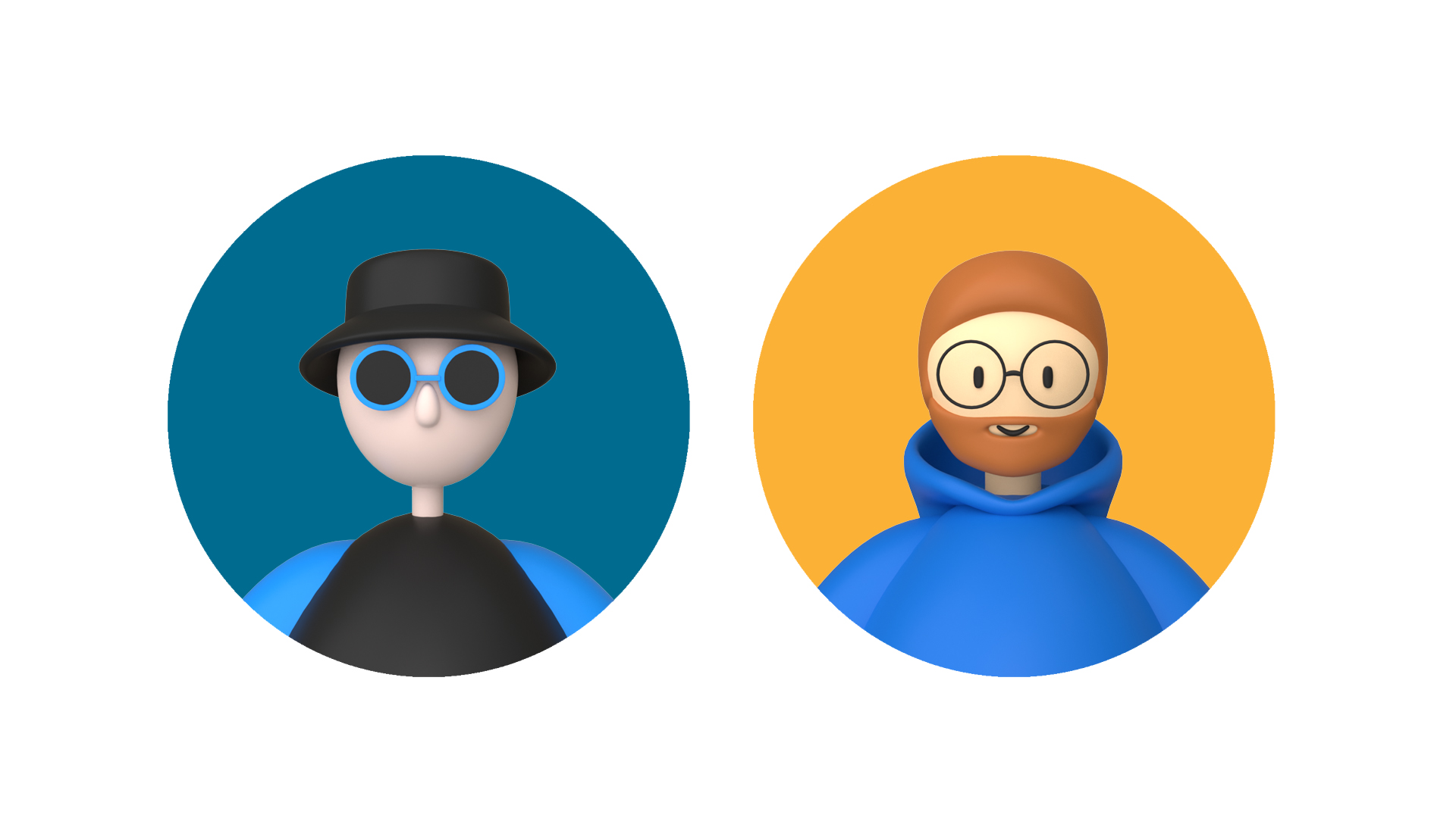 Characters avatar icon 1 - Blender Market
