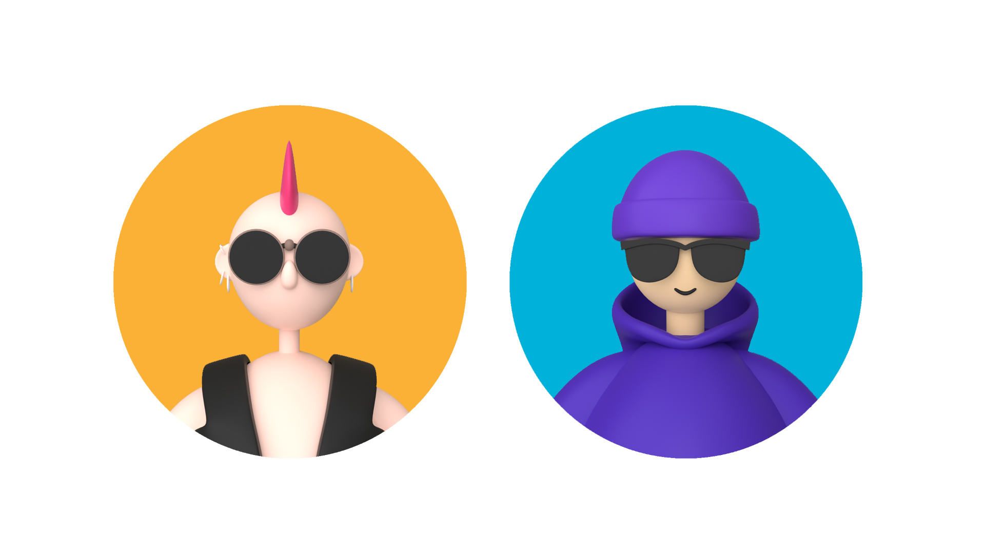 Characters avatar icon 1 - Blender Market