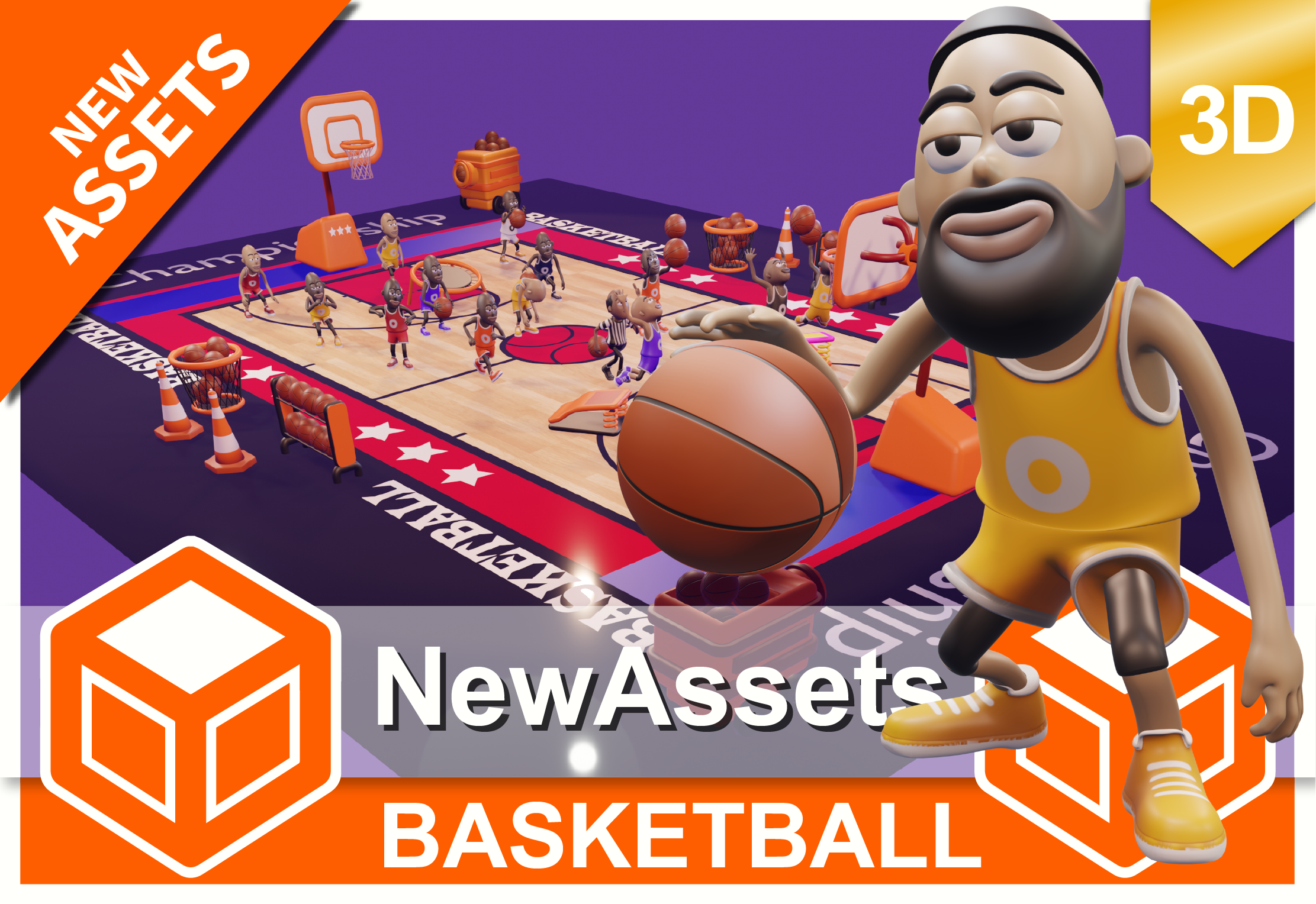 Basketball game pack - Blender Market