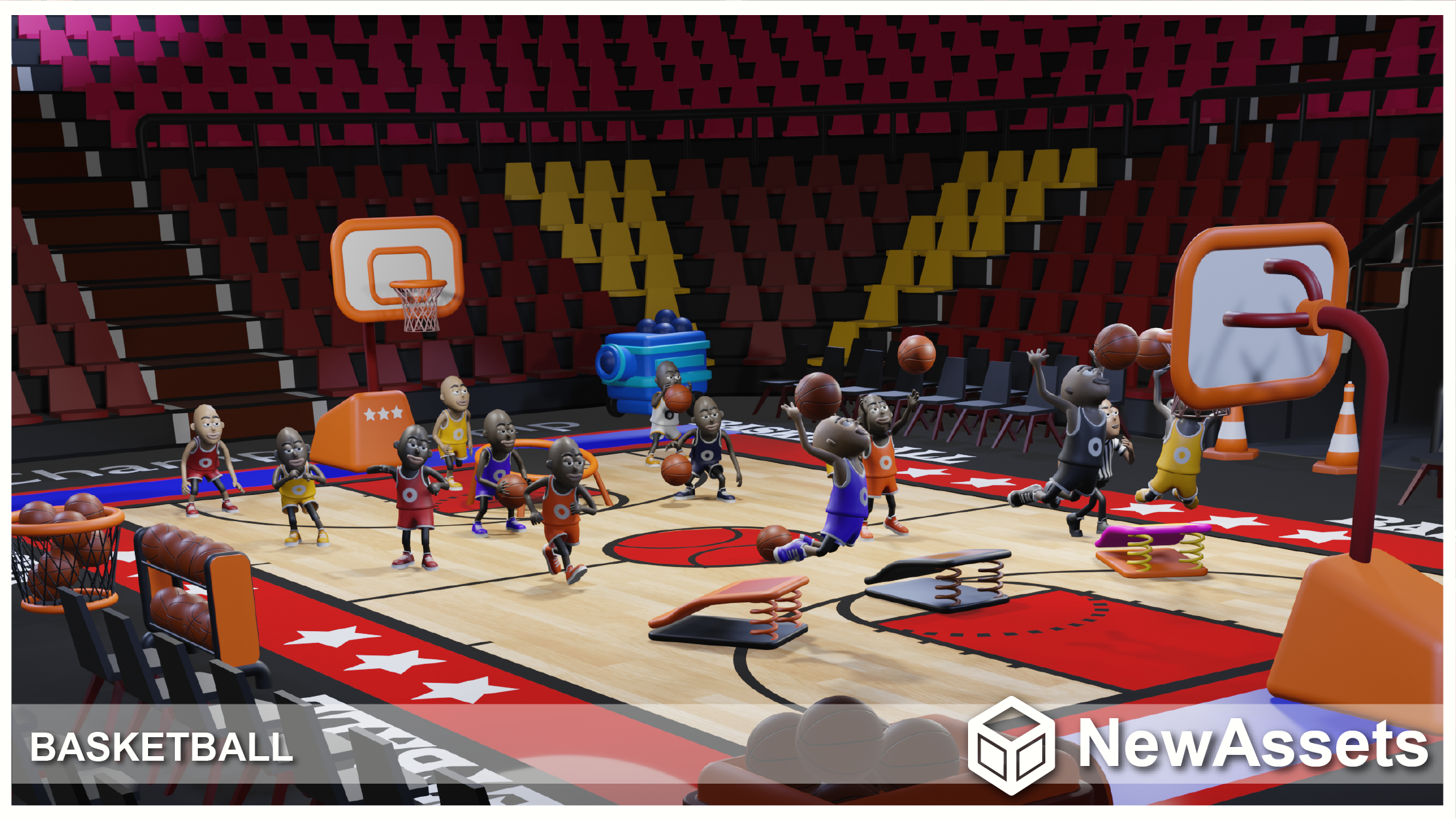 Basketball game pack - Blender Market