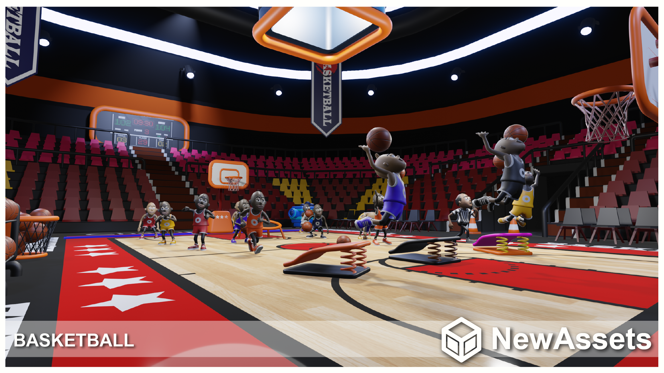 Basketball game pack - Blender Market