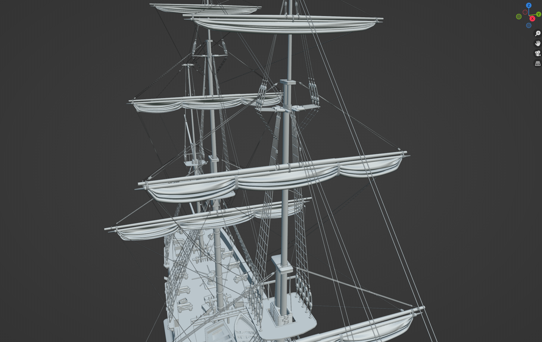 The sailing ship Endeavour Blender Market