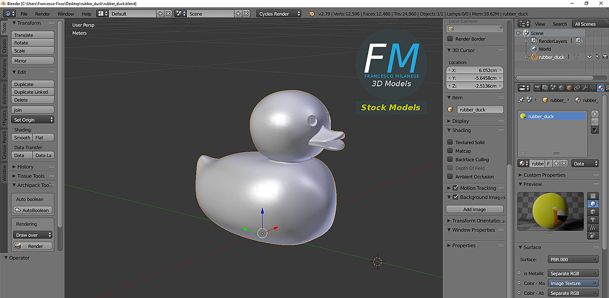 Rubber duck - Blender Market