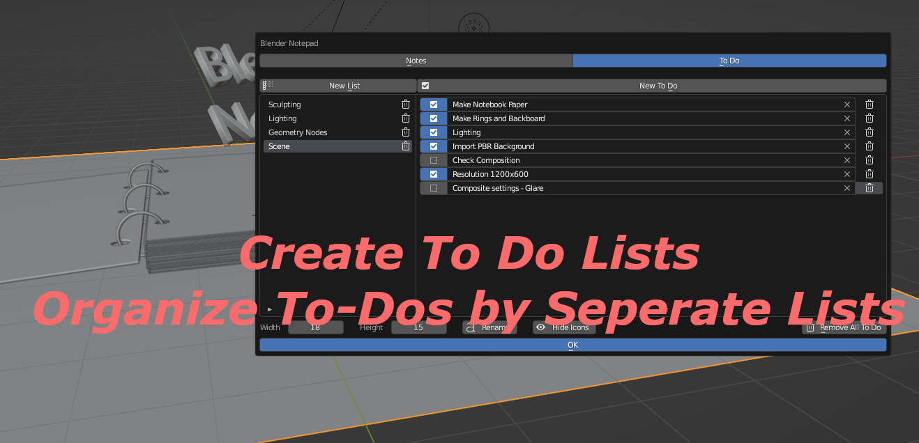 Blender Notepad Blender Market