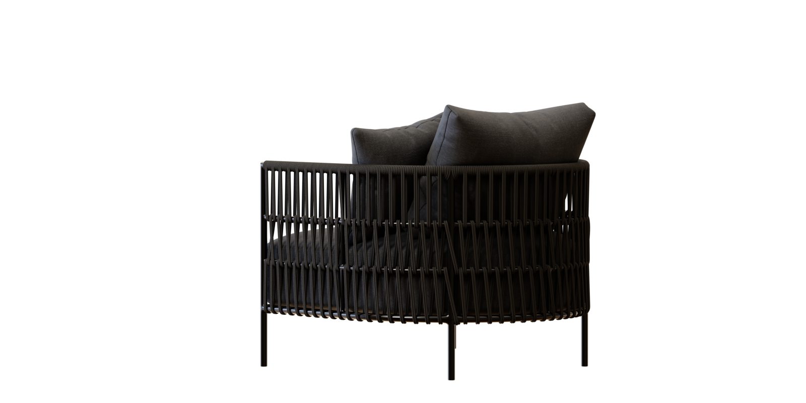 Armchair chair inspired by Freedom Quay black armchair Blender Market
