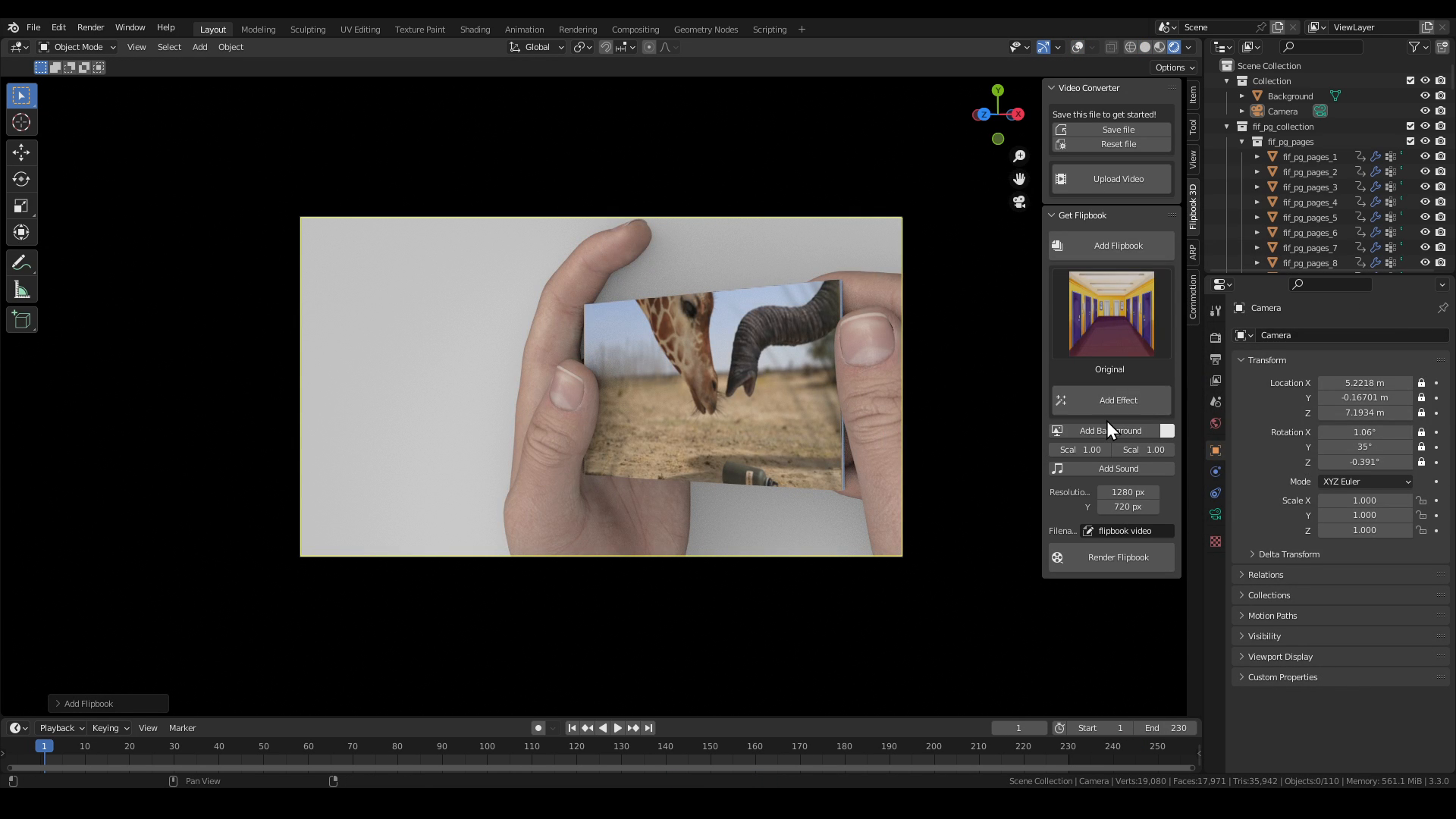 Flipbook 3D Addon V0.5 Blender Market