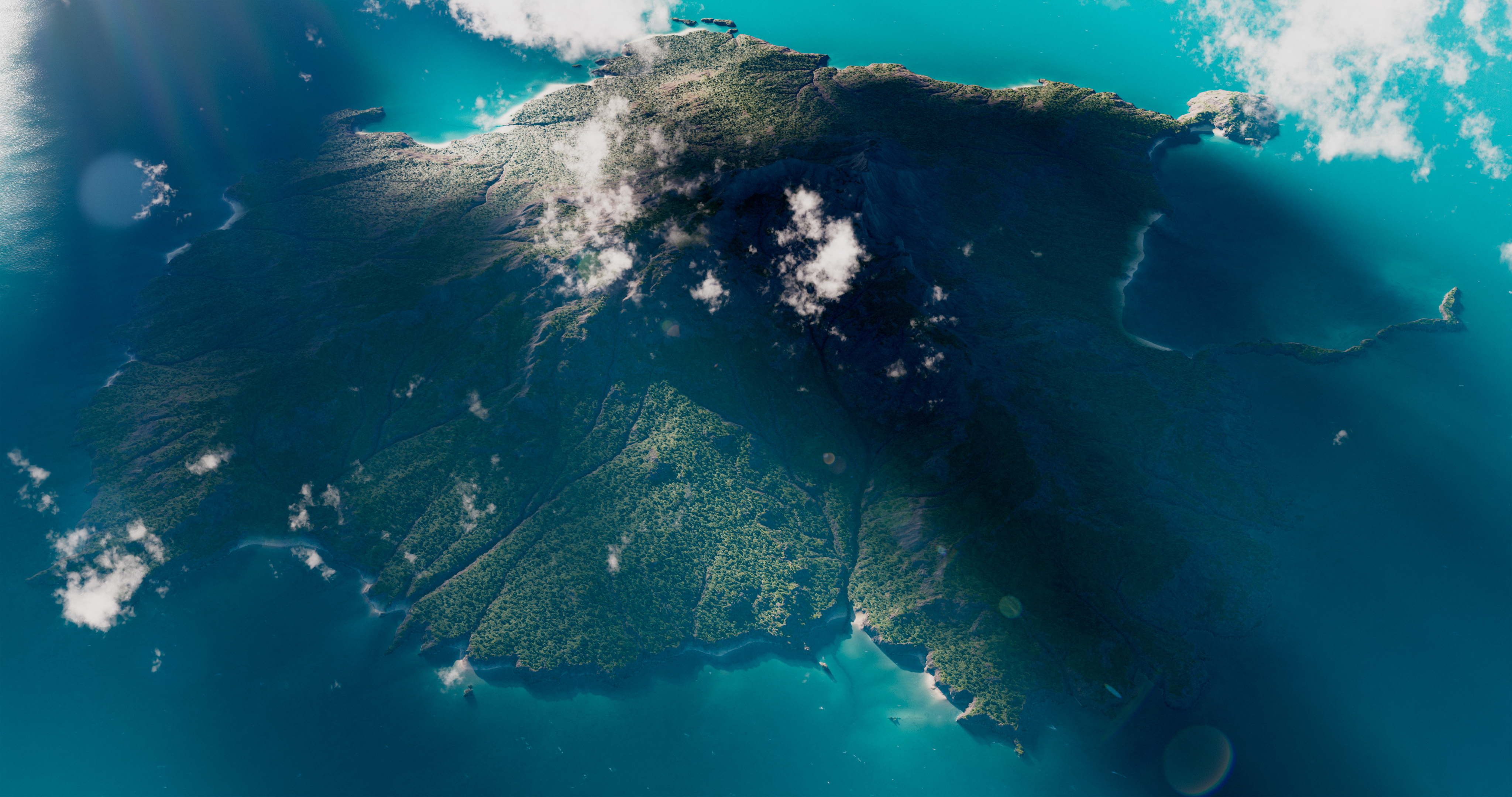 Island Landscapes - Blender Market