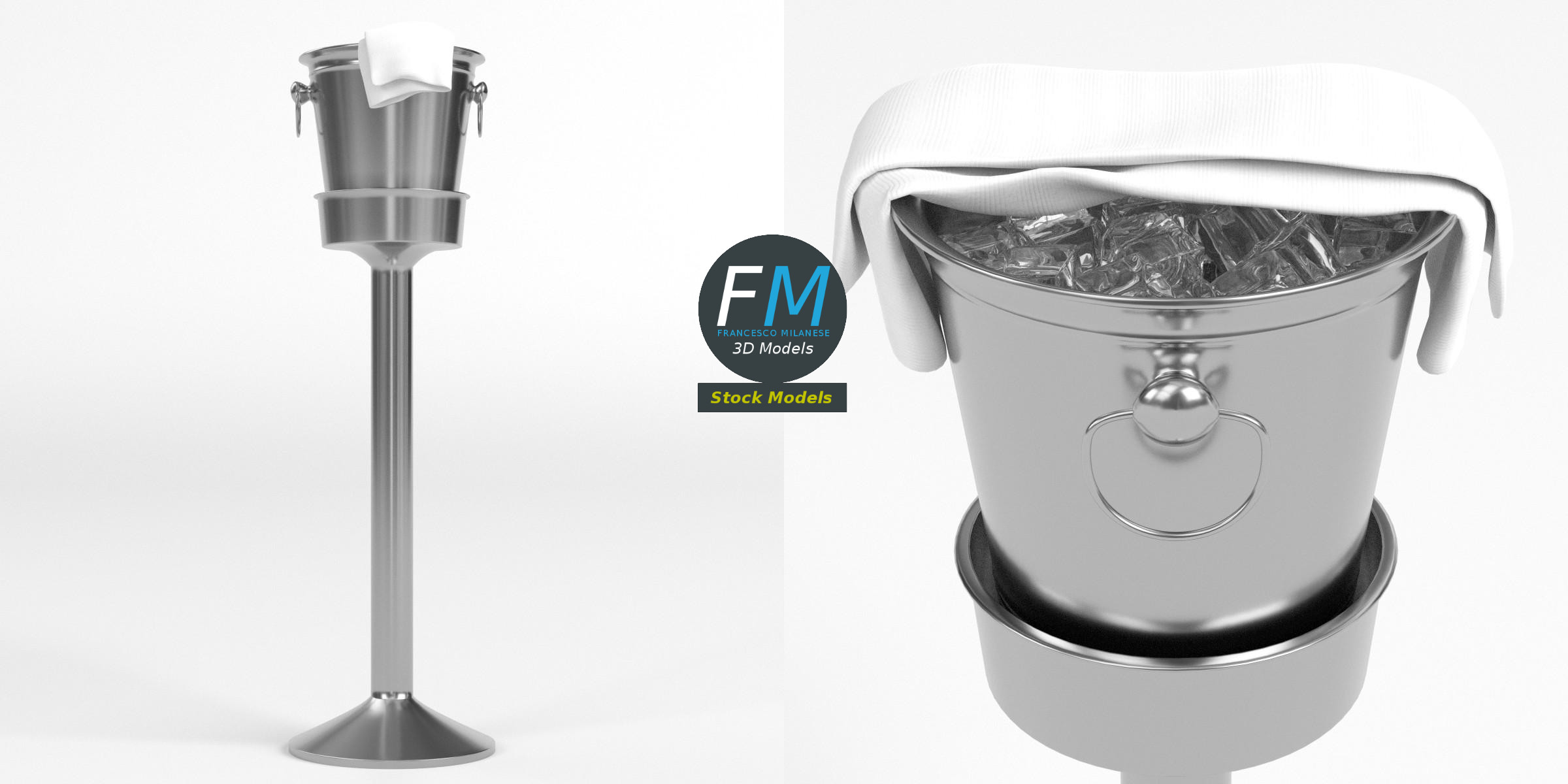 Wine bucket on stand 2 Blender Market