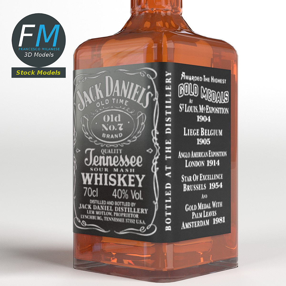 Jack Daniel's whiskey on the rocks Blender Market