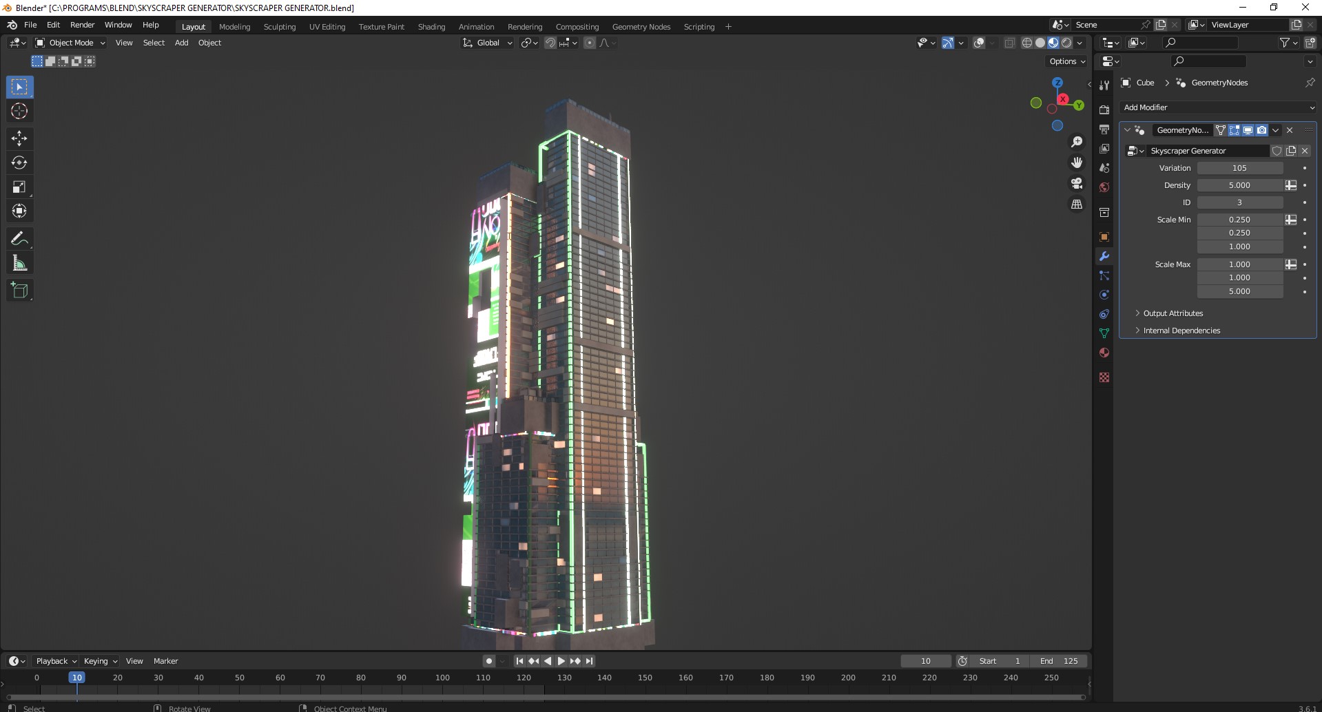 Blender - Procedural Building Generator - Blender Market