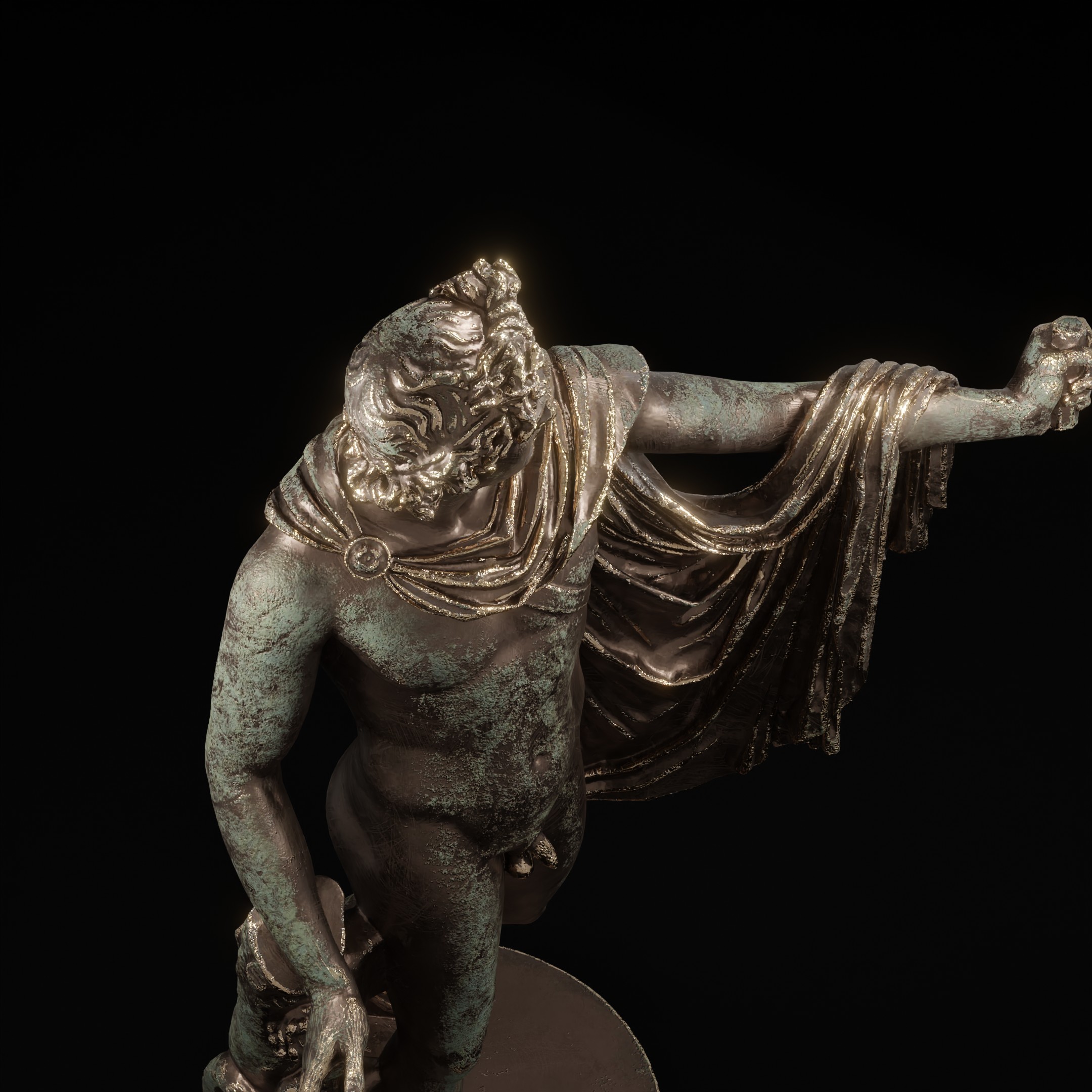 Famous Roman Sculpture Made Of Bronze 092 - Blender Market