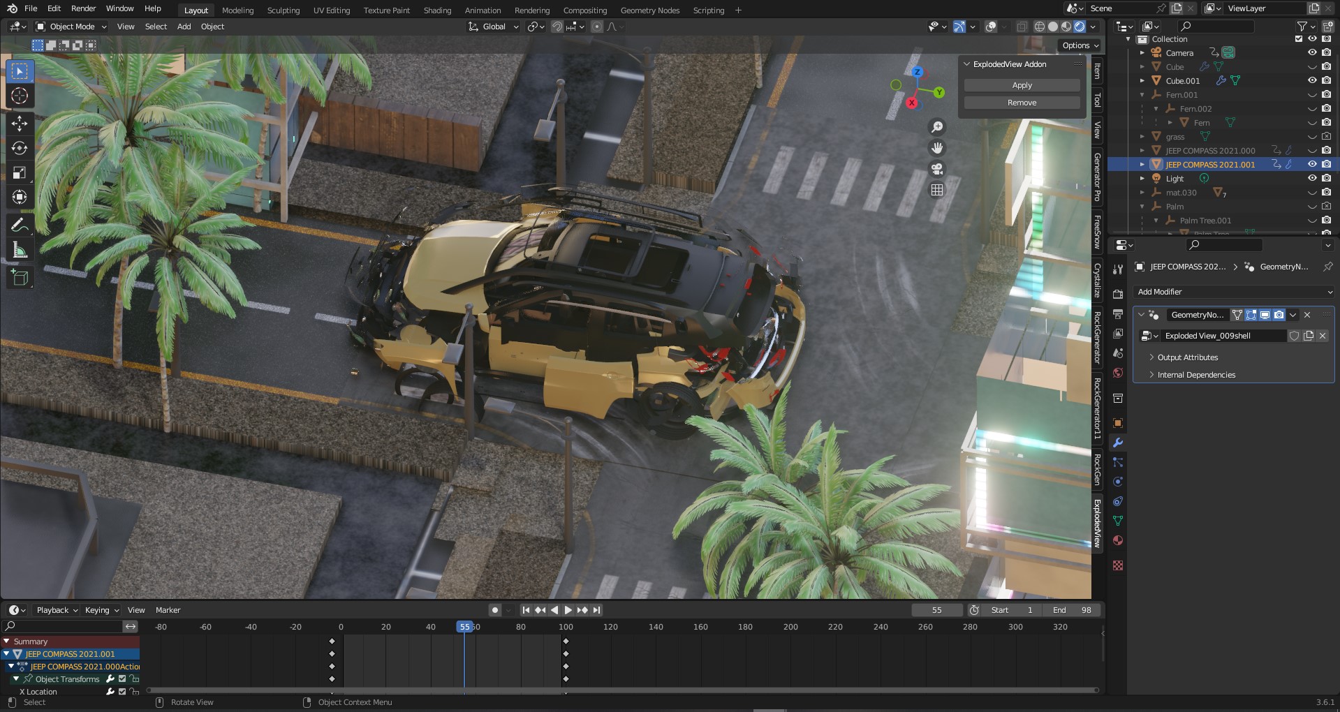 Exploded View - Blender Market