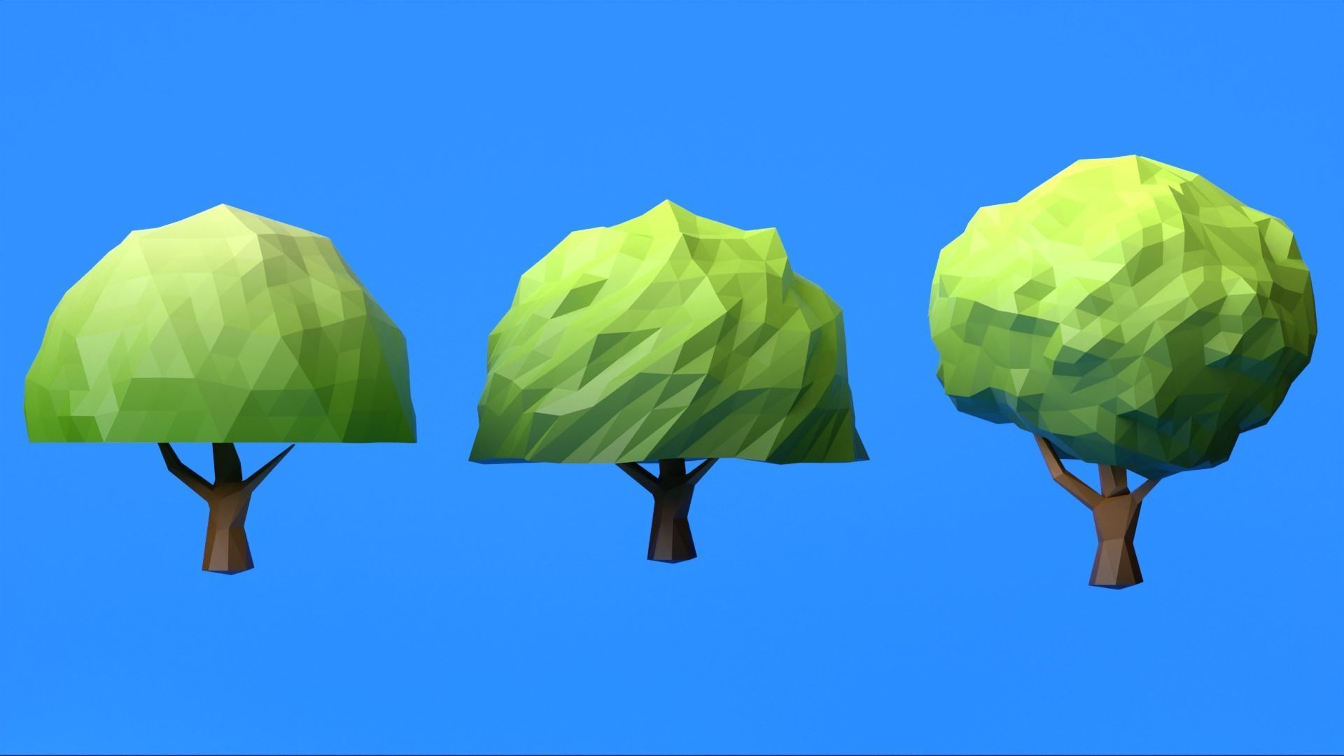 Tree Low Poly Pack - Blender Market