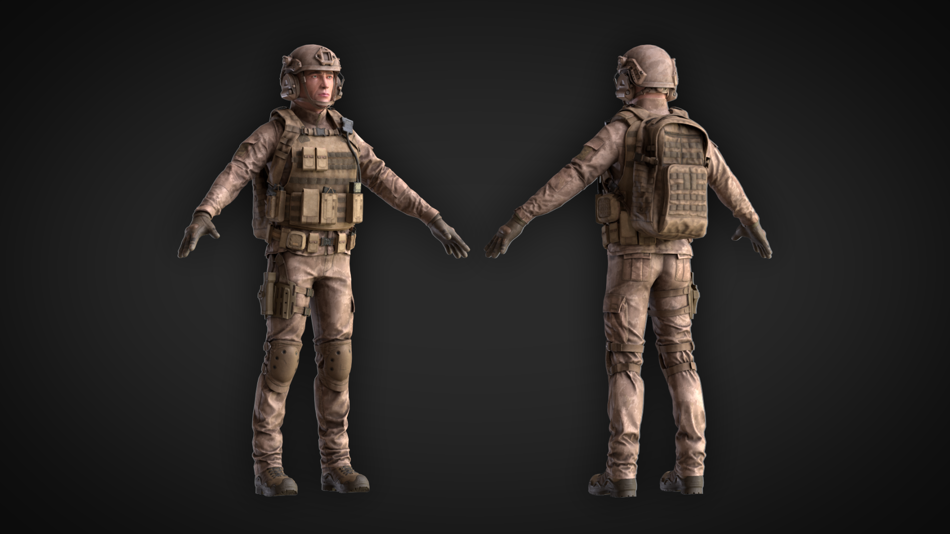 Military Soldiers Bundle - Blender Market