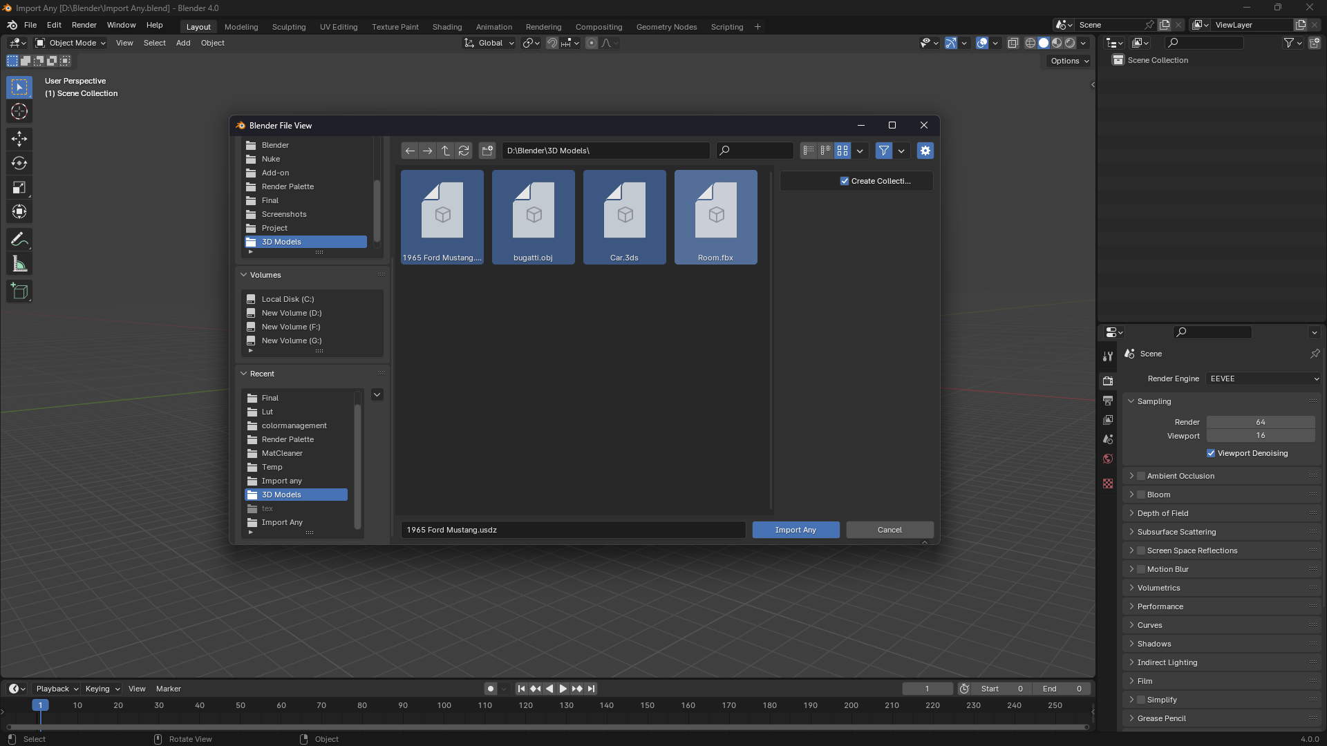 Import any Blender Market