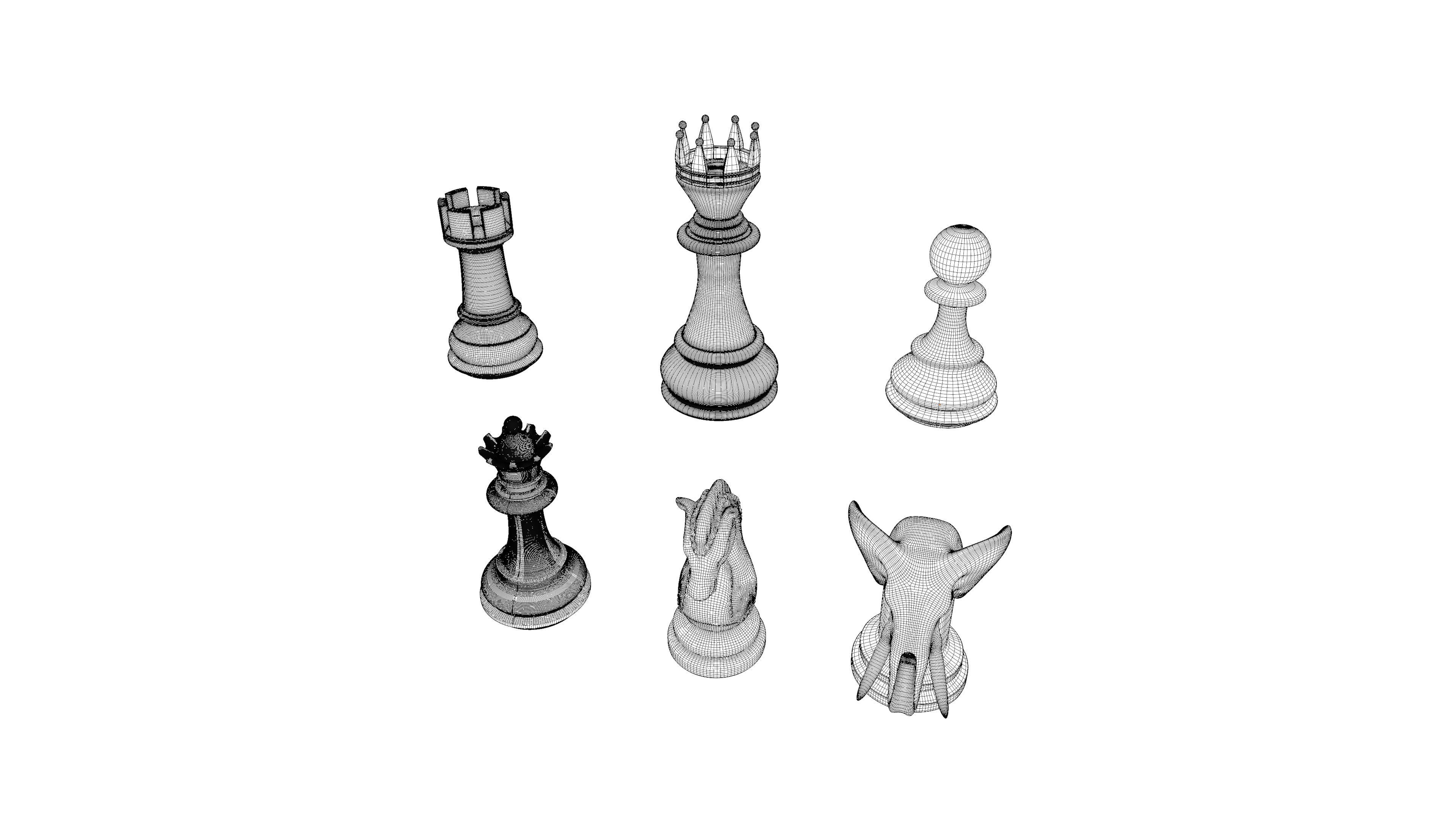 new style glass chess set Blender Market