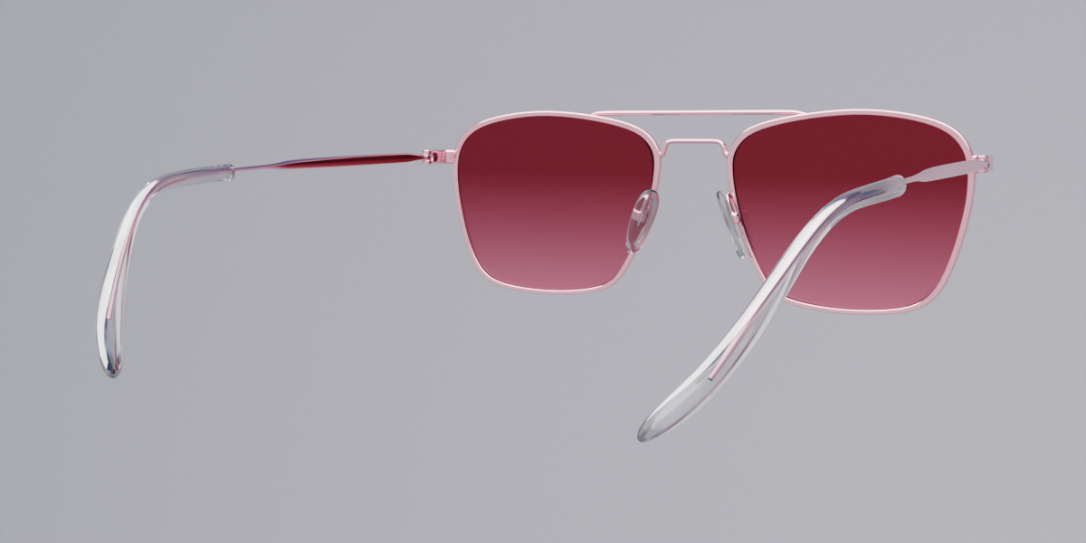 Rectengular pink sunglass 3d model Blender Market