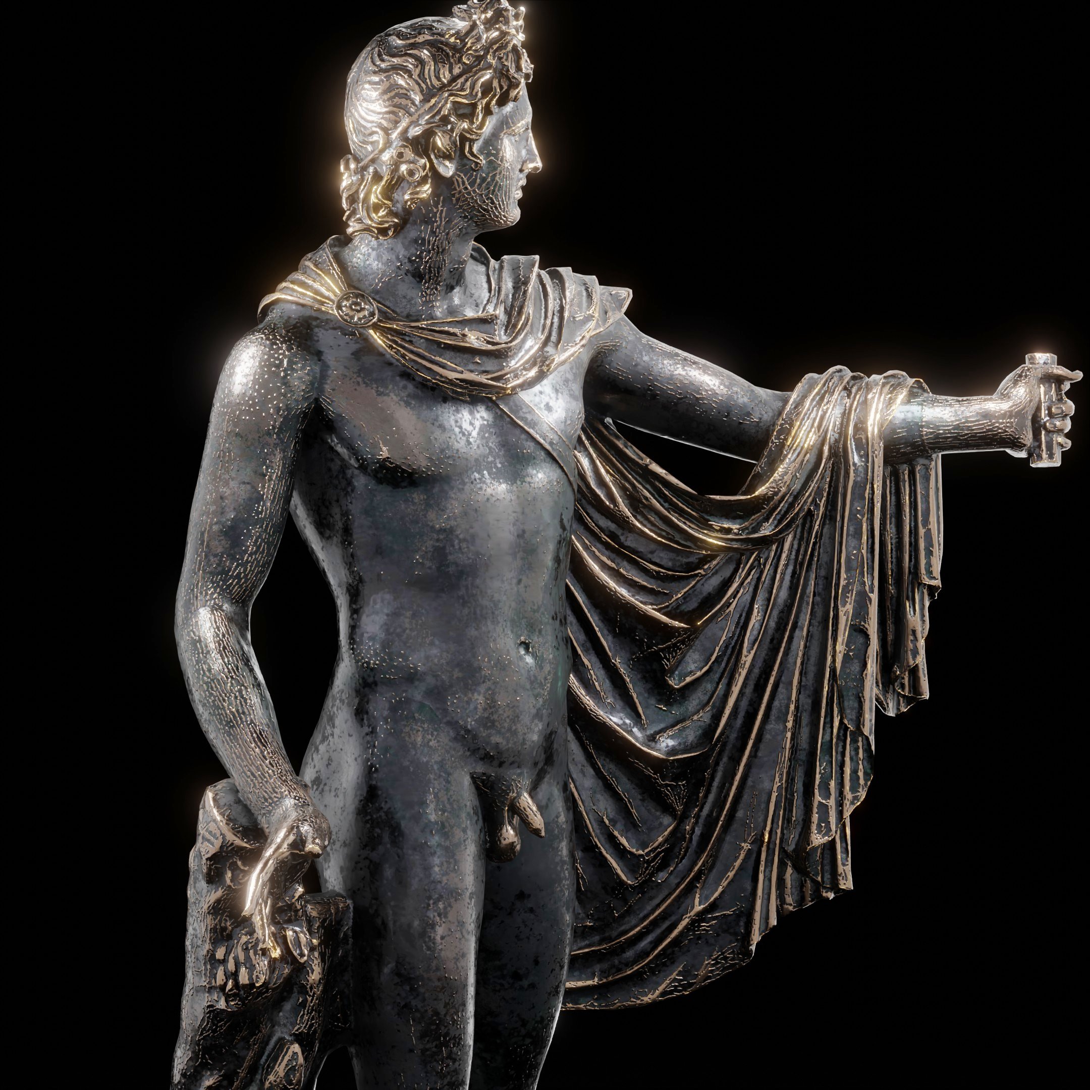 Famous Roman Statues Chic Collection 092 - Blender Market