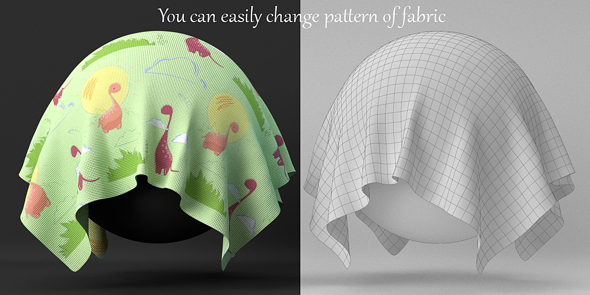 Procedural Cotton fabric material for Blender 3D. Blender Market