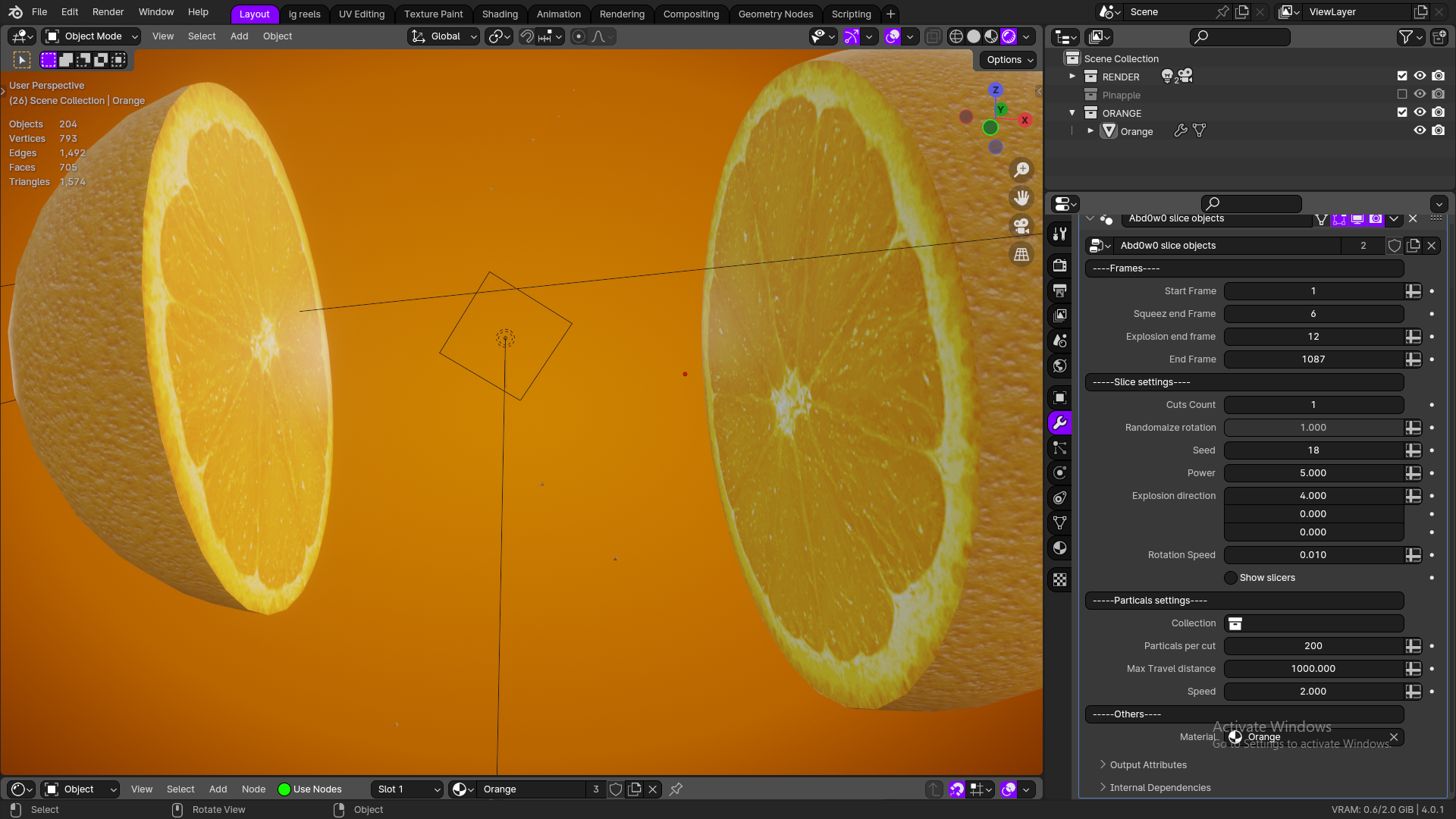 Abd0w0 Slice/Explode objects simulation Blender 4.0 + Blender Market