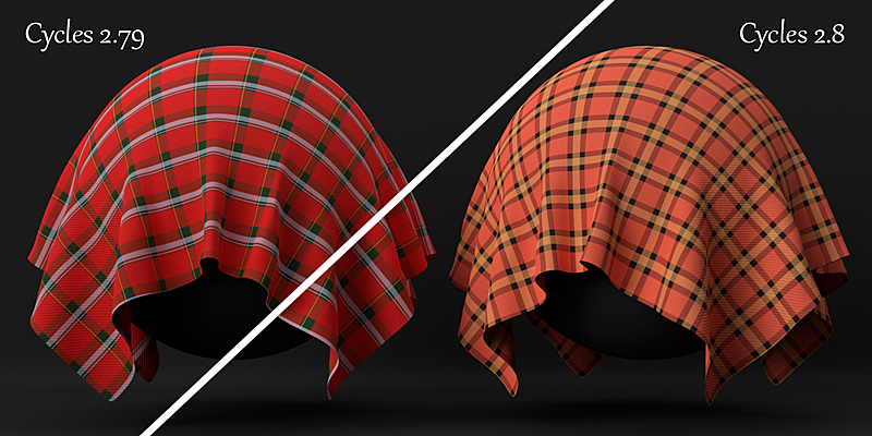 Procedural Woolen, tartan fabric material for Blender 3D