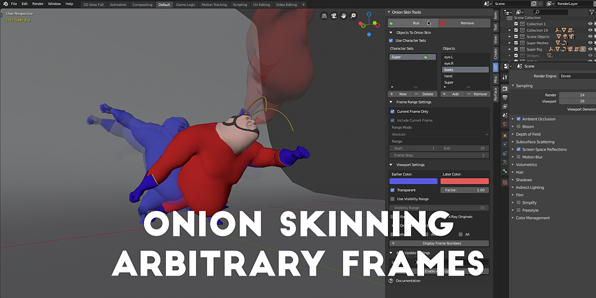 Onion Skin Tools For Blender 3.x Blender Market