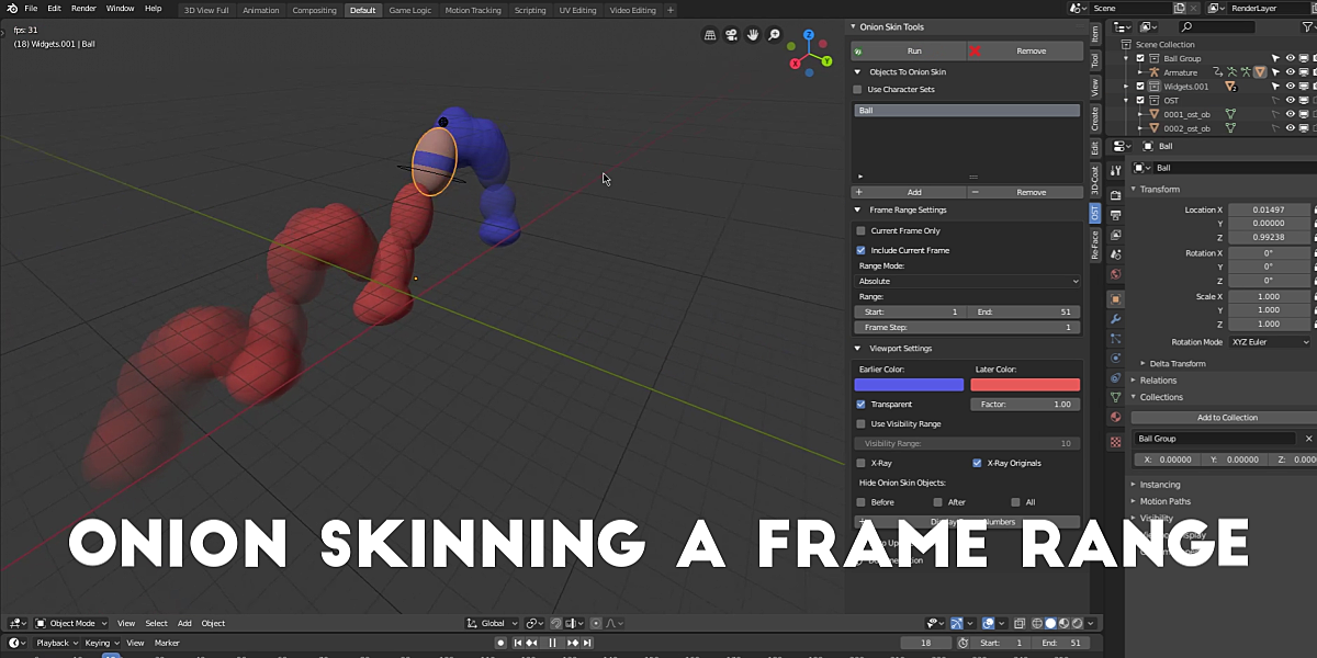 Onion Skin Tools For Blender 3.x Blender Market