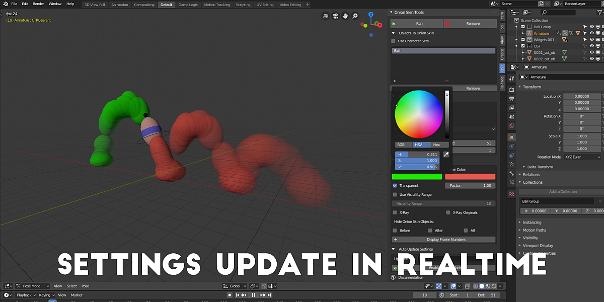 Onion Skin Tools For Blender 2.9 Blender Market