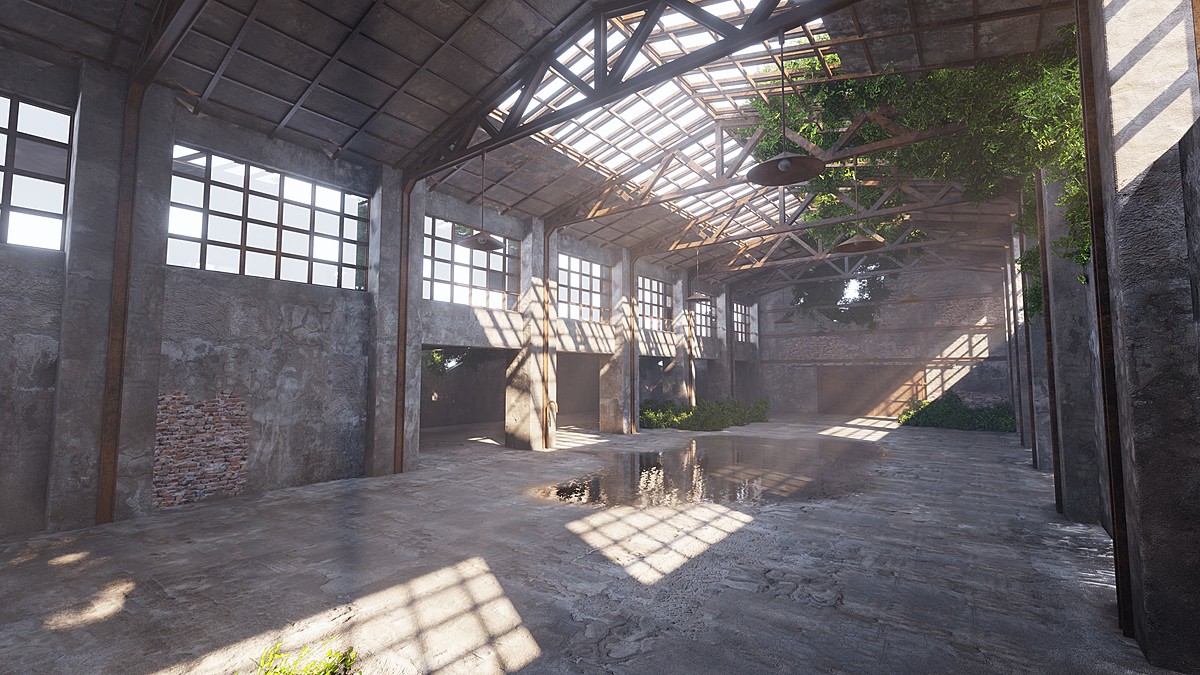 SHC Abandoned Factory hall Blender Market