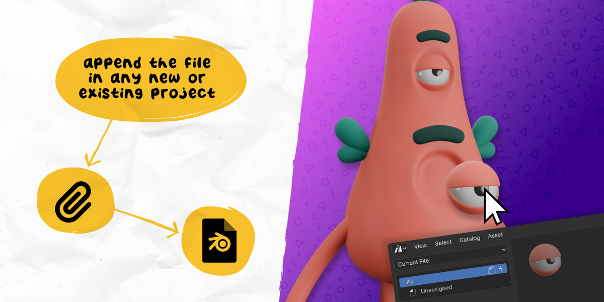 Procedural Cartoon Eyeball for Blender Blender Market