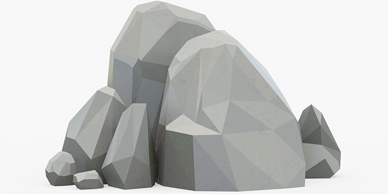 Low Poly Rocks Blender _ Quick Tip: How to make a procedural low-poly ...