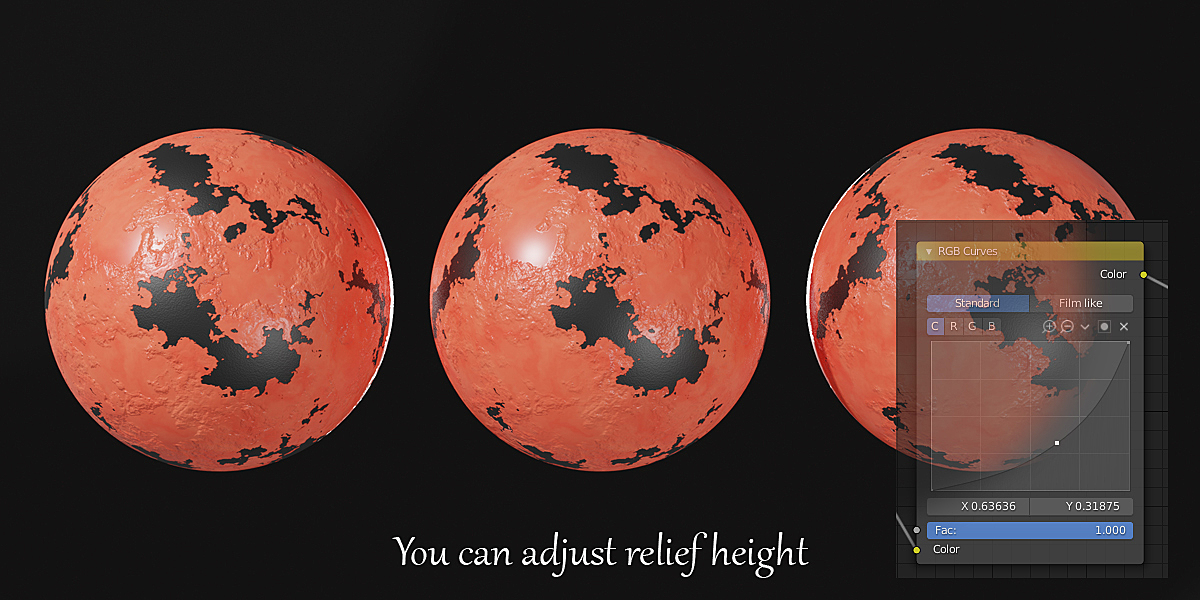 Damaged paint material for Blender 3D. Cycles 2.8, 2.81