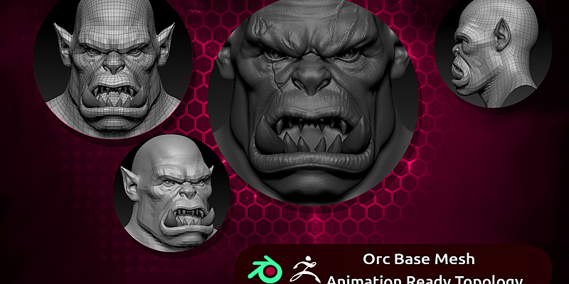 Orc Basemesh ( Animation Ready Topology ) - Blender Market