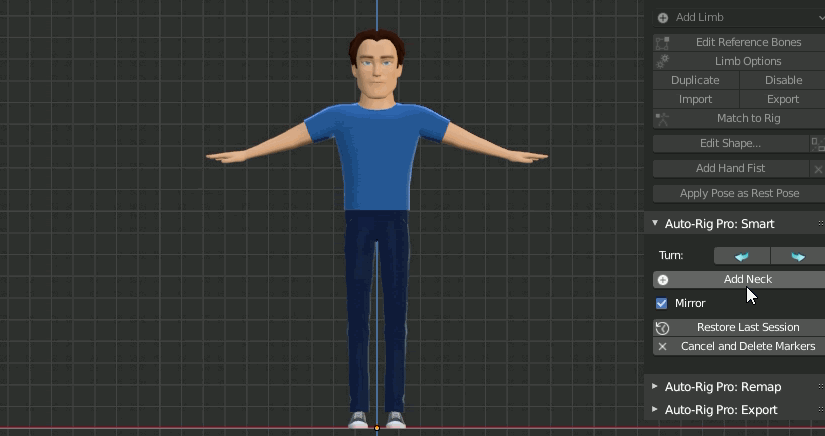 Character Creator 3 Online Manual - Using First Frame in Bind Pose Feature