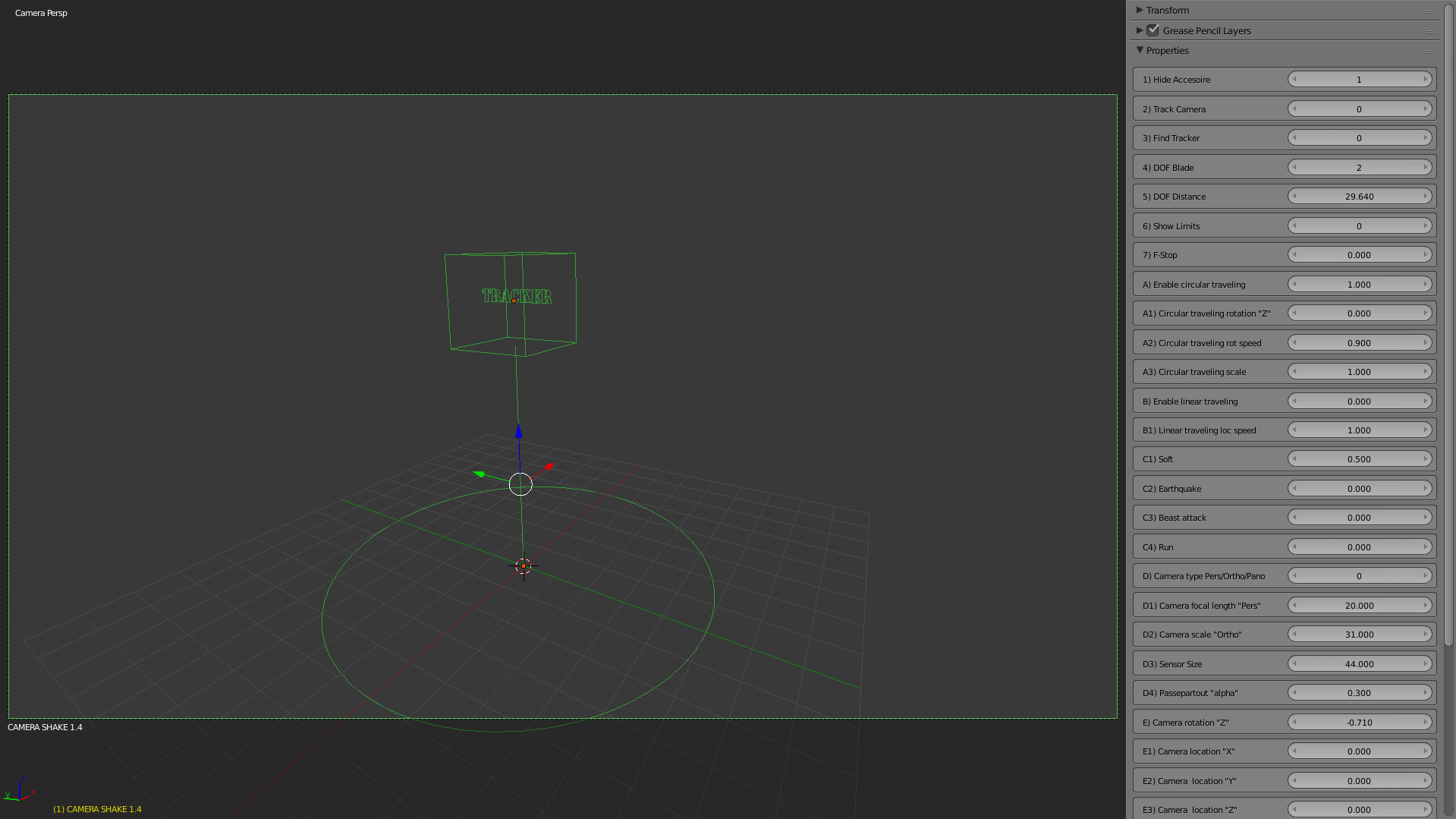 Camera Shake "Blender kit" Blender Market