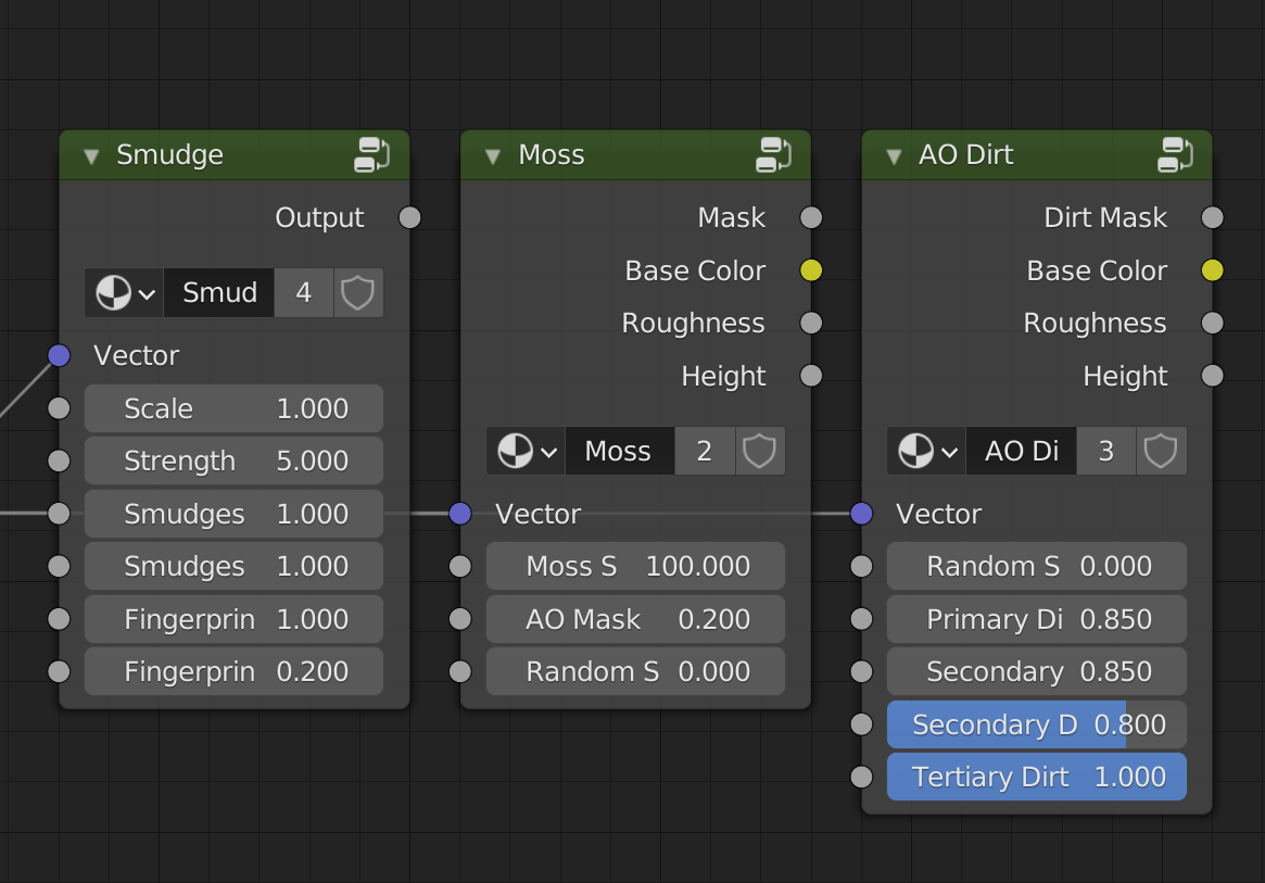 Blender Creative Package 5 Moss, Smudge and Dirt Nodes Blender Market