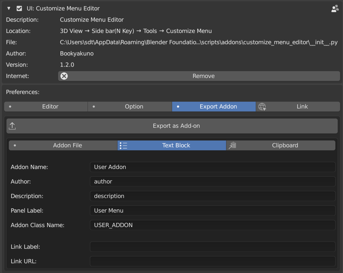 Customize Menu Editor Blender Market