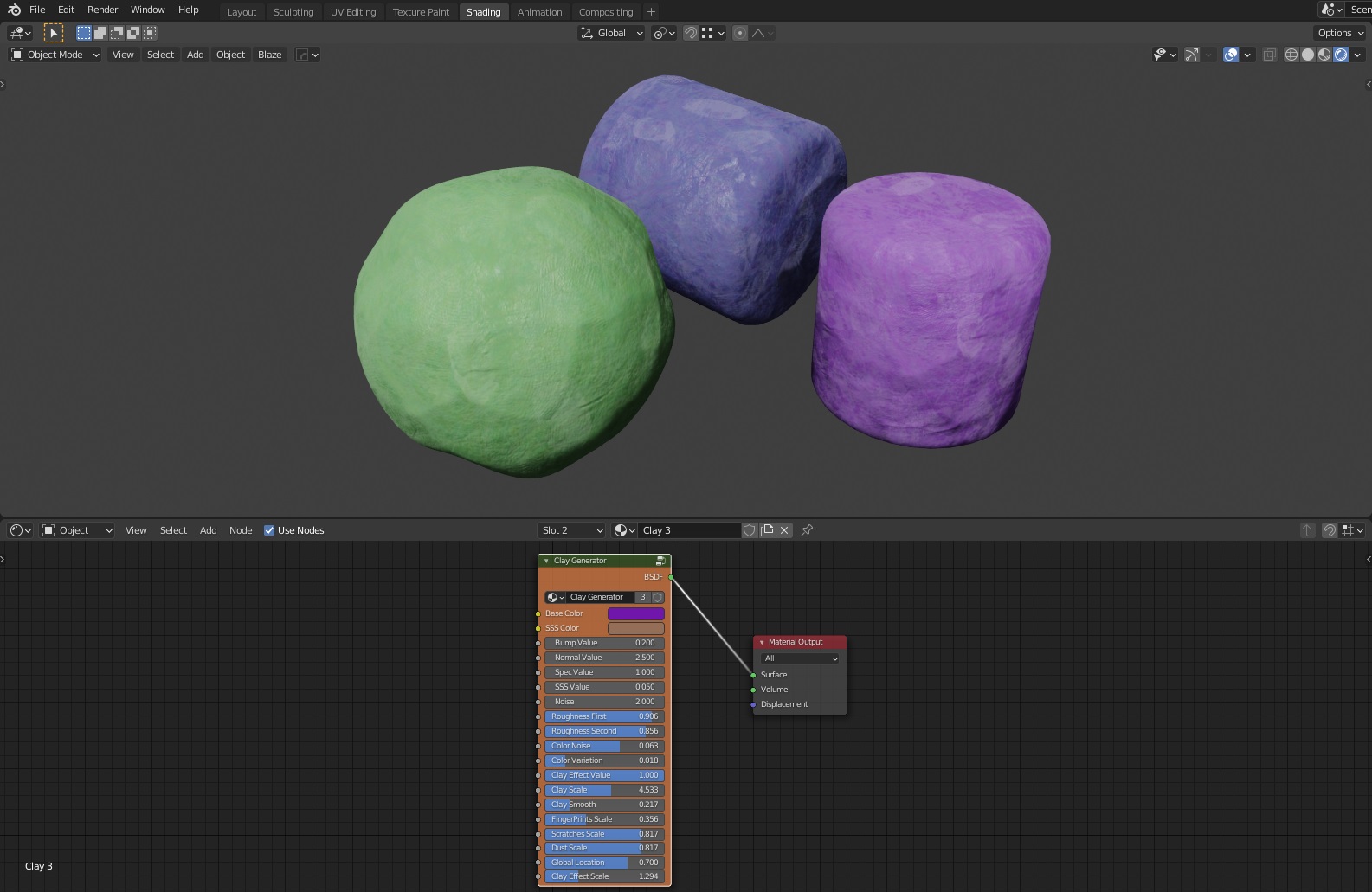 Clay Generator (Eevee&Cycles) Blender Market