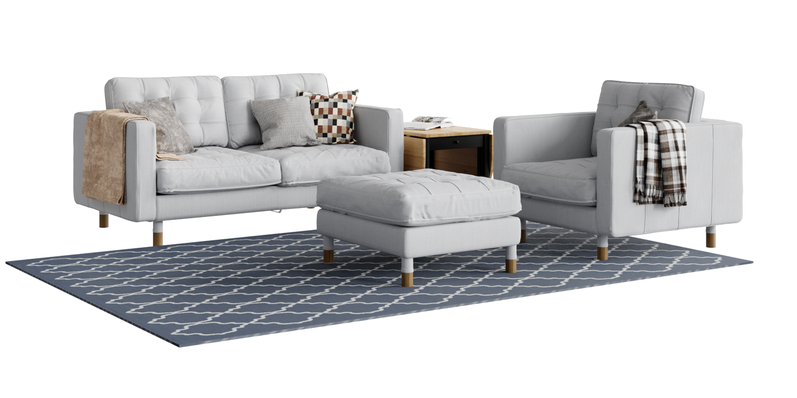 sofa LANDSKRONA ikea sofa set Cycles and Octane Blender Market