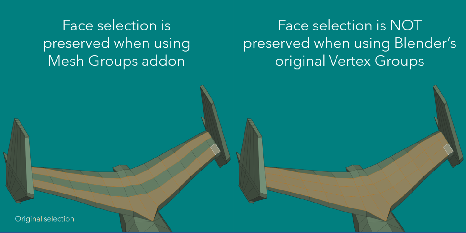 Edge Groups & Face Groups (Mesh Groups) Blender Market