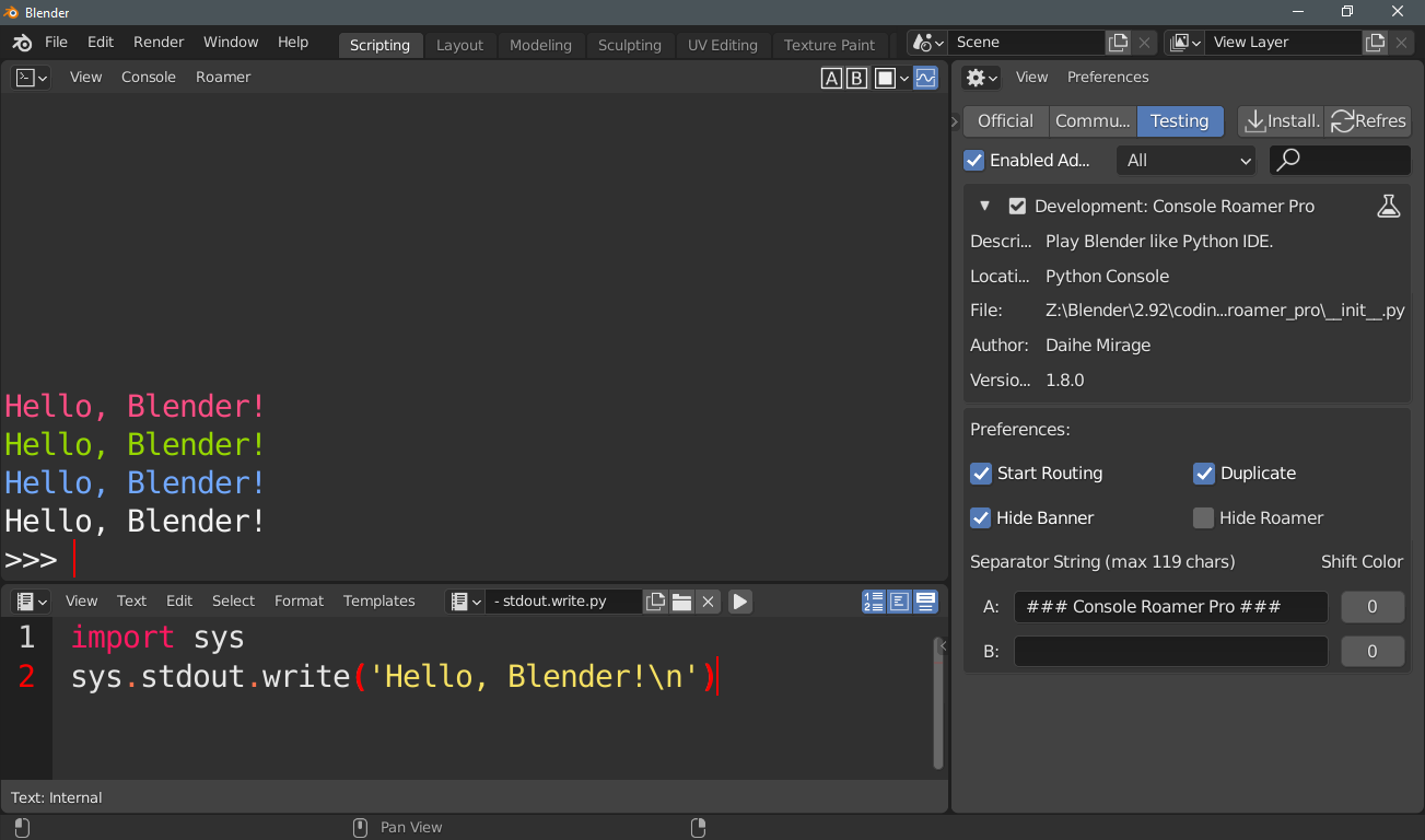 Console Roamer - Blender Market